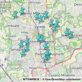 Mappa 20030 Paderno Dugnano MI, Italia (2.0215)