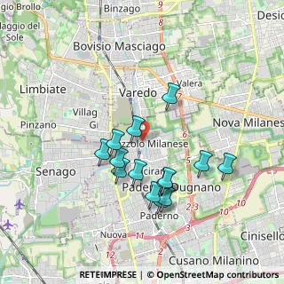 Mappa 20030 Paderno Dugnano MI, Italia (1.64214)