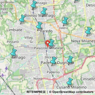 Mappa 20030 Paderno Dugnano MI, Italia (2.82167)