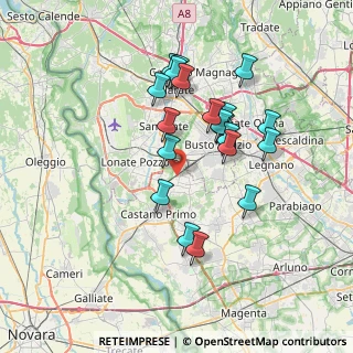 Mappa Via delle Margherite, 20020 Magnago MI, Italia (6.5695)