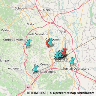 Mappa Via G. Donizetti, 36030 Costabissara VI, Italia (6.29417)