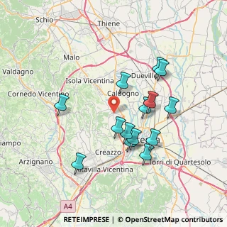 Mappa Via G. Donizetti, 36030 Costabissara VI, Italia (6.78357)