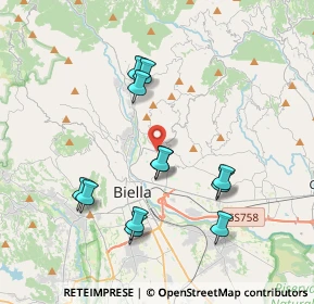Mappa Strada Monte Bo, 13900 Biella BI, Italia (3.65917)
