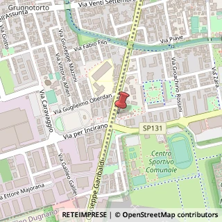Mappa Via Giuseppe Garibaldi, 59, 20834 Nova Milanese, Monza e Brianza (Lombardia)