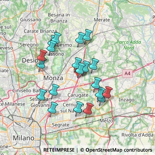 Mappa Via Ferdinando Magellano, 20875 Concorezzo MB, Italia (6.8295)