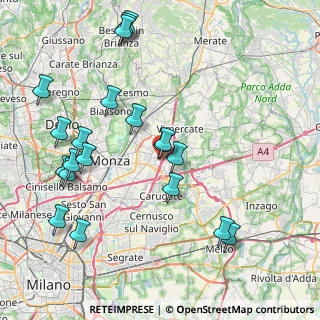 Mappa Via Ferdinando Magellano, 20875 Concorezzo MB, Italia (9.1725)