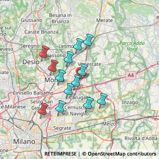 Mappa Via Ferdinando Magellano, 20875 Concorezzo MB, Italia (6.15)