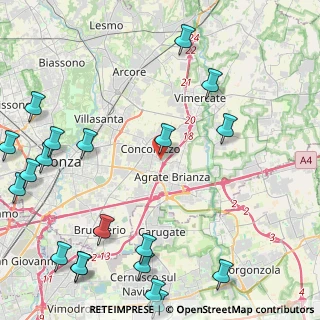 Mappa Via Ferdinando Magellano, 20875 Concorezzo MB, Italia (6.377)