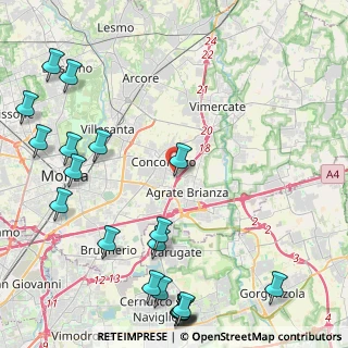 Mappa Via Ferdinando Magellano, 20875 Concorezzo MB, Italia (6.169)