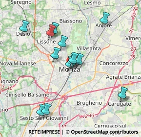 Mappa Via Italia, 20874 Monza MB, Italia (3.67929)