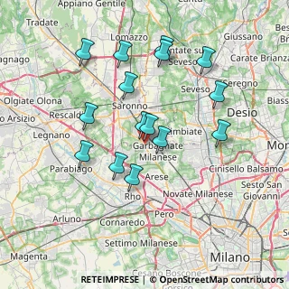 Mappa Vicolo Mario Giudici, 21042 Caronno Pertusella VA, Italia (6.96333)