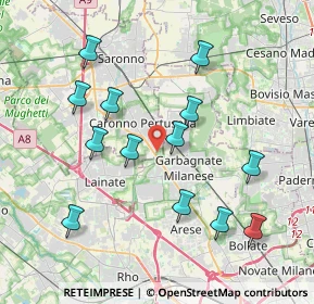 Mappa Vicolo Mario Giudici, 21042 Caronno Pertusella VA, Italia (3.92154)