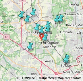 Mappa Vicolo Mario Giudici, 21042 Caronno Pertusella VA, Italia (3.46846)