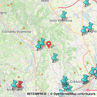 Mappa Via pechiaro, 36070 Castelgomberto VI, Italia (7.4685)