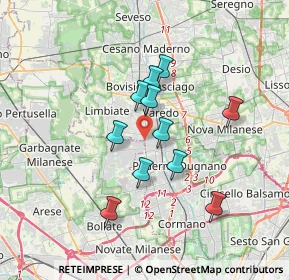 Mappa Via Antonio Fogazzaro, 20037 Paderno Dugnano MI, Italia (2.85636)