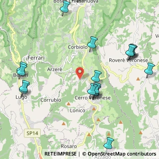 Mappa Via Montarina, 37020 Cerro Veronese VR, Italia (2.784)