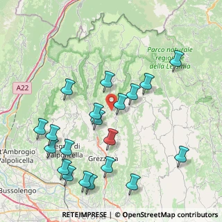 Mappa Via Montarina, 37020 Cerro Veronese VR, Italia (9.134)
