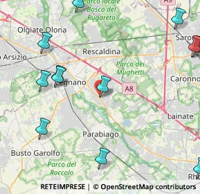 Mappa Via dell'Acqua, 20028 San Vittore Olona MI, Italia (5.71667)