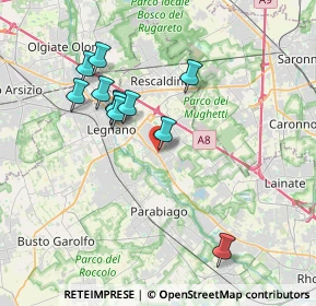 Mappa Via dell'Acqua, 20028 San Vittore Olona MI, Italia (3.43364)