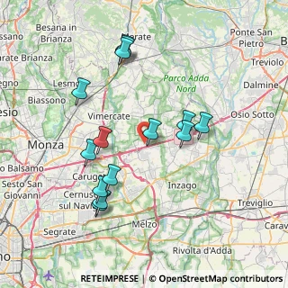 Mappa Via Giorgio Gaber, 20873 Cavenago di Brianza MB, Italia (7.49571)