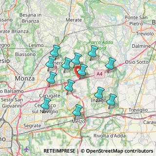Mappa Via Giorgio Gaber, 20873 Cavenago di Brianza MB, Italia (6.03769)