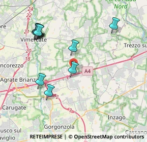 Mappa Via Giorgio Gaber, 20873 Cavenago di Brianza MB, Italia (4.32818)