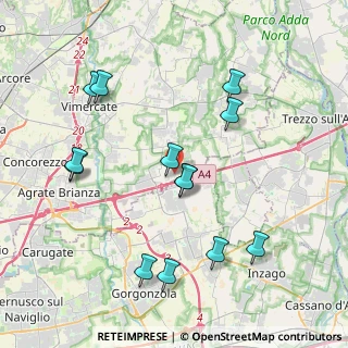Mappa Via Giorgio Gaber, 20873 Cavenago di Brianza MB, Italia (4.16923)