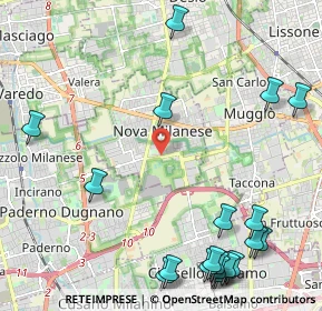 Mappa Via Giacomo Brodolini, 20834 Nova milanese MB, Italia (3.0305)