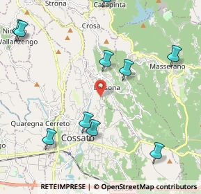 Mappa Via Pella Remo, 13836 Cossato BI, Italia (2.73455)