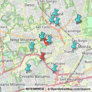 Mappa MUGGIO' Milano fr, 20835 Muggiò MB, Italia (2.04769)