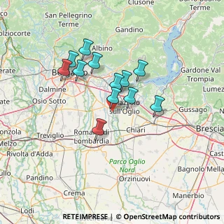 Mappa Piazza Castello, 24050 Palosco BG, Italia (11.0925)