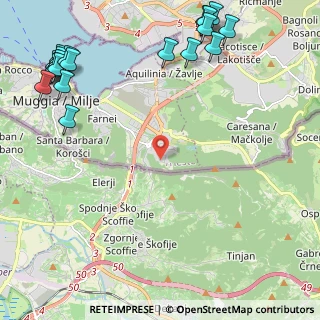 Mappa Loc. Vignano, 34015 Muggia TS, Italia (3.2995)