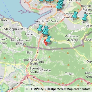 Mappa Loc. Vignano, 34015 Muggia TS, Italia (2.782)