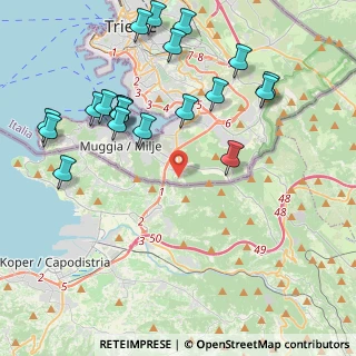 Mappa Loc. Vignano, 34015 Muggia TS, Italia (4.763)