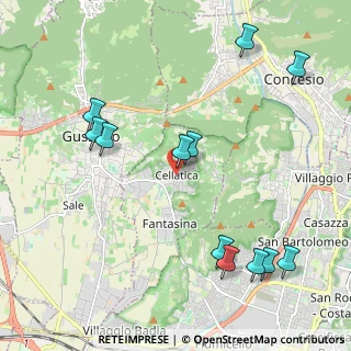 Mappa Piazza Martiri della Libertà, 25060 Cellatica BS, Italia (2.4375)