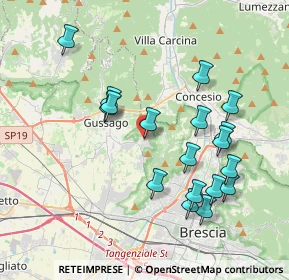 Mappa Piazza Martiri della Libertà, 25060 Cellatica BS, Italia (3.81833)