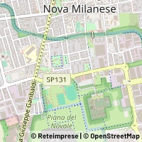 Kaart Nova Milanese