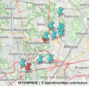 Mappa 20835 Nova Milanese MB, Italia (3.40818)