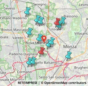 Mappa 20835 Nova Milanese MB, Italia (3.33714)
