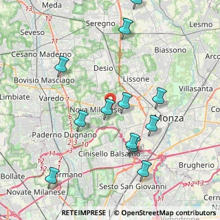 Mappa 20835 Nova Milanese MB, Italia (4.67692)