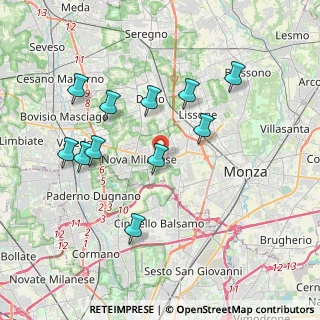 Mappa 20835 Nova Milanese MB, Italia (3.72273)