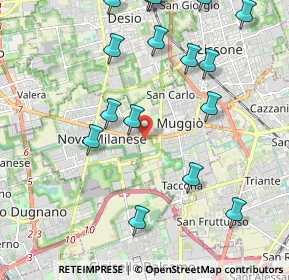 Mappa 20835 Nova Milanese MB, Italia (2.44625)