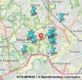 Mappa 20835 Nova Milanese MB, Italia (1.45692)