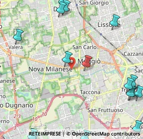 Mappa 20835 Nova Milanese MB, Italia (3.5065)