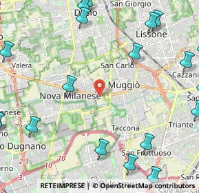 Mappa 20835 Nova Milanese MB, Italia (3.328)