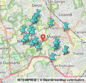 Mappa 20835 Nova Milanese MB, Italia (1.6335)