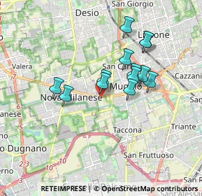 Mappa 20835 Nova Milanese MB, Italia (1.44538)