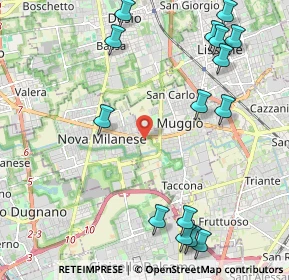 Mappa 20835 Nova Milanese MB, Italia (2.708)