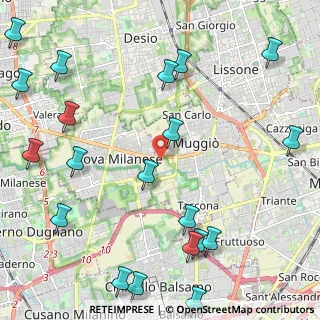 Mappa 20835 Nova Milanese MB, Italia (2.996)