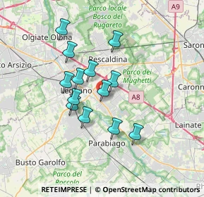 Mappa Via San Francesco, 20028 San Vittore Olona MI, Italia (2.77615)